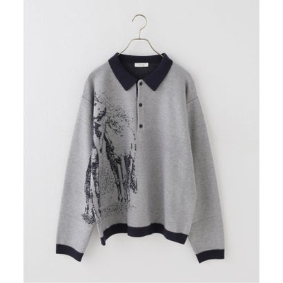 Knuth Marf / クヌースマーフ reversible jacquard pol knit （ネイビー）｜詳細画像