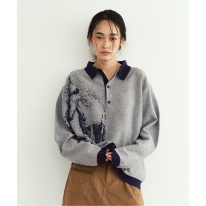 Knuth Marf / クヌースマーフ reversible jacquard pol knit （ネイビー）｜詳細画像