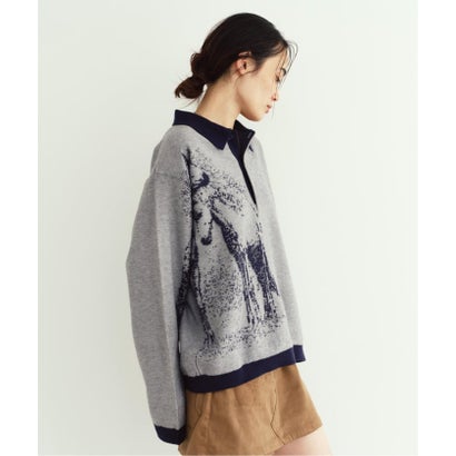 Knuth Marf / クヌースマーフ reversible jacquard pol knit （ネイビー）｜詳細画像