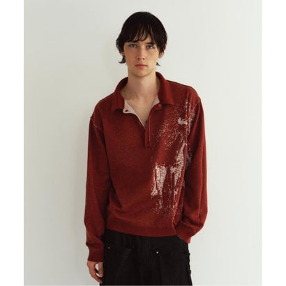 Knuth Marf / クヌースマーフ reversible jacquard pol knit （ネイビー）｜詳細画像
