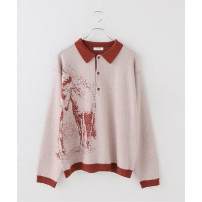 Knuth Marf / クヌースマーフ reversible jacquard pol knit （レッド）｜詳細画像