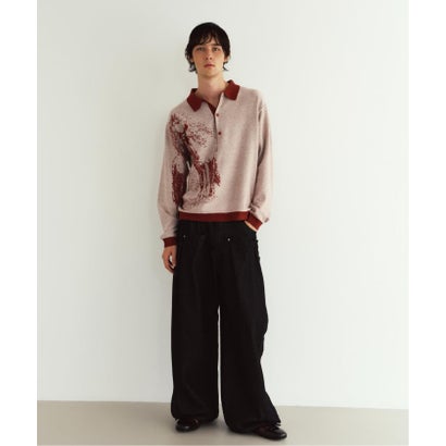 Knuth Marf / クヌースマーフ reversible jacquard pol knit （レッド）｜詳細画像