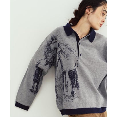 Knuth Marf / クヌースマーフ reversible jacquard pol knit （レッド）｜詳細画像