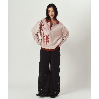 Knuth Marf / クヌースマーフ reversible jacquard pol knit （レッド）｜詳細画像