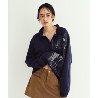 Knuth Marf / クヌースマーフ reversible jacquard pol knit （レッド）｜詳細画像