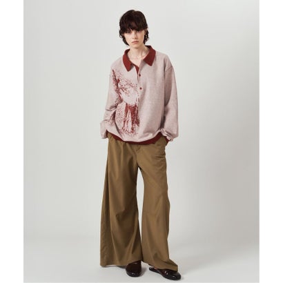 Knuth Marf / クヌースマーフ reversible jacquard pol knit （レッド）｜詳細画像