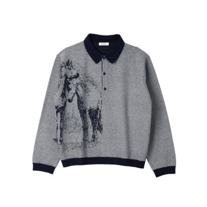 Knuth Marf / クヌースマーフ reversible jacquard pol knit （レッド）｜詳細画像