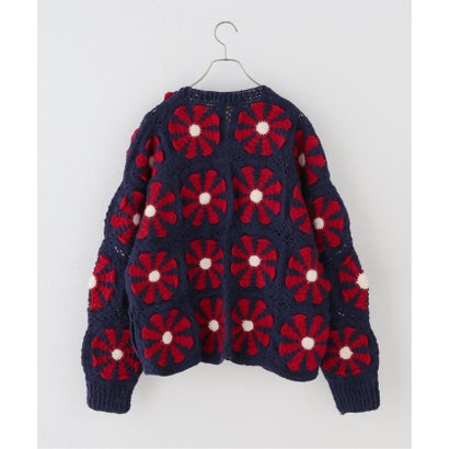 ジョイントワークス JOINT WORKS MacMahon Knitting Mills / マクマホンニッティングミルズ V Neck Cardigan-Square （ネイビー）｜詳細画像