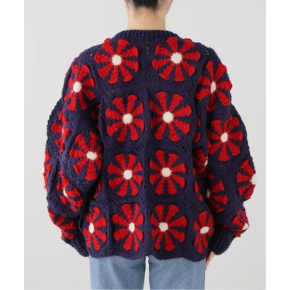 ジョイントワークス JOINT WORKS MacMahon Knitting Mills / マクマホンニッティングミルズ V Neck Cardigan-Square （ネイビー）｜詳細画像