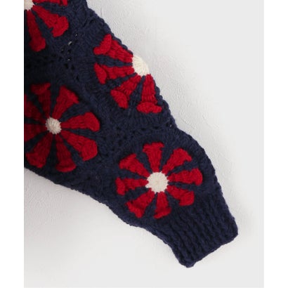 ジョイントワークス JOINT WORKS MacMahon Knitting Mills / マクマホンニッティングミルズ V Neck Cardigan-Square （ネイビー）｜詳細画像