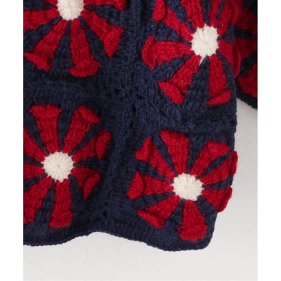 ジョイントワークス JOINT WORKS MacMahon Knitting Mills / マクマホンニッティングミルズ V Neck Cardigan-Square （ネイビー）｜詳細画像