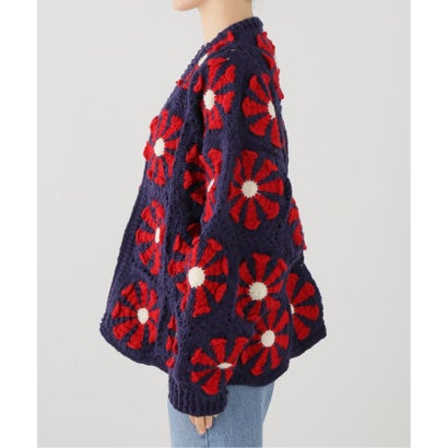 ジョイントワークス JOINT WORKS MacMahon Knitting Mills / マクマホンニッティングミルズ V Neck Cardigan-Square （ネイビー）｜詳細画像