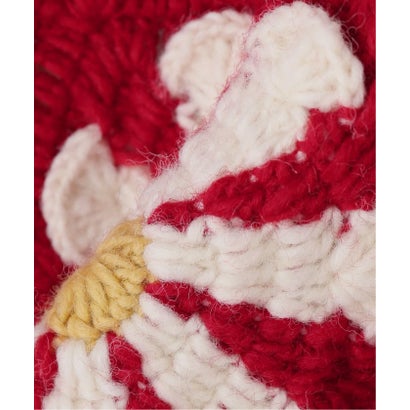 ジョイントワークス JOINT WORKS MacMahon Knitting Mills / マクマホンニッティングミルズ V Neck Cardigan-Square （レッド）｜詳細画像