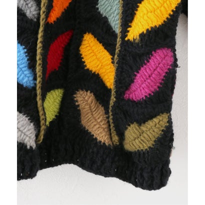 ジョイントワークス JOINT WORKS MacMahon Knitting Mills / マクマホンニッティングミルズ Button Cardigan-Leaf （ブラック）｜詳細画像