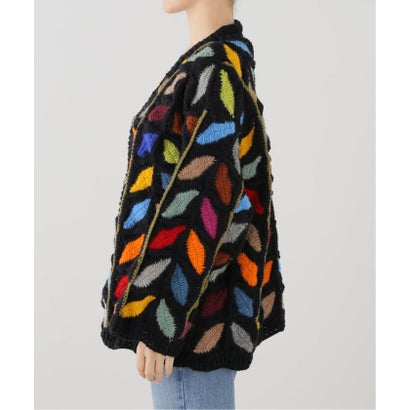 ジョイントワークス JOINT WORKS MacMahon Knitting Mills / マクマホンニッティングミルズ Button Cardigan-Leaf （ブラック）｜詳細画像