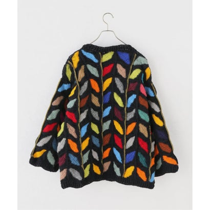 ジョイントワークス JOINT WORKS MacMahon Knitting Mills / マクマホンニッティングミルズ Button Cardigan-Leaf （ブラック）｜詳細画像