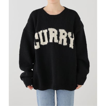 MacMahon Knitting Mills / マクマホンニッティングミルズ Crew Neck Knit-CURRY （ブラック）｜詳細画像
