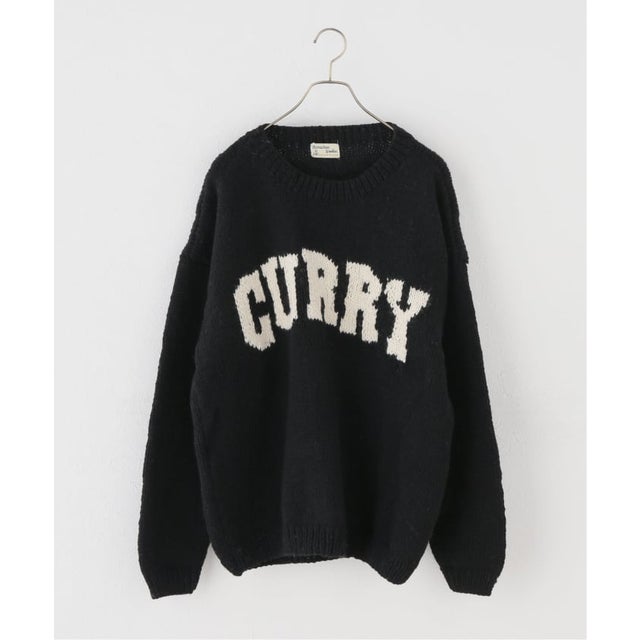 MacMahon Knitting Mills / マクマホンニッティングミルズ Crew Neck Knit-CURRY （ブラック）