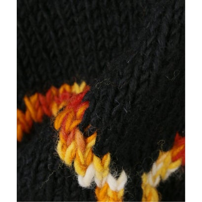 MacMahon Knitting Mills / マクマホンニッティングミルズ Crew Neck Knit-Peace （ブラック）｜詳細画像