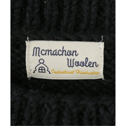 MacMahon Knitting Mills / マクマホンニッティングミルズ Crew Neck Knit-Peace （ブラック）｜詳細画像