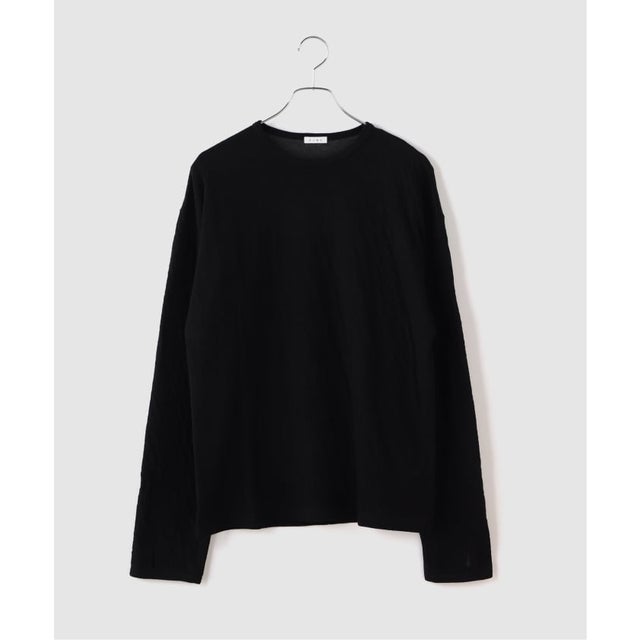 Name ./ ネーム DOUBLE JERSEY L/S （ブラック）