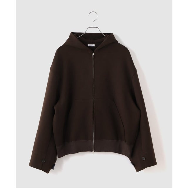 Name. / ネーム BOMBER JERSEY HOODIE （ブラウン）