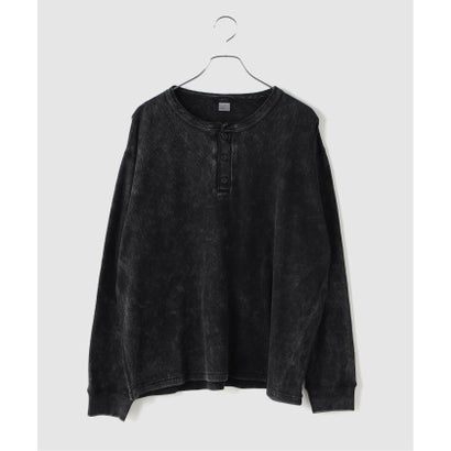 TOWN CRAFT / タウンクラフト Cotton Thermal 3B Henley （ピンク）｜詳細画像