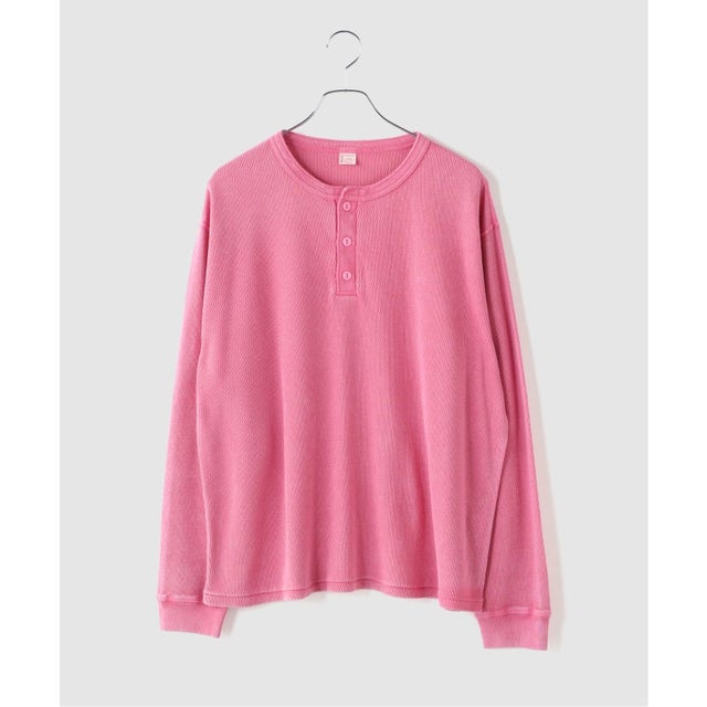 TOWN CRAFT / タウンクラフト Cotton Thermal 3B Henley （ピンク）