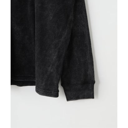 TOWN CRAFT / タウンクラフト Cotton Thermal 3B Henley （ブラック）｜詳細画像