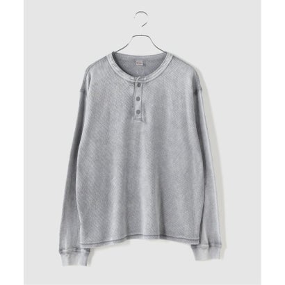 TOWN CRAFT / タウンクラフト Cotton Thermal 3B Henley （ブラック）｜詳細画像