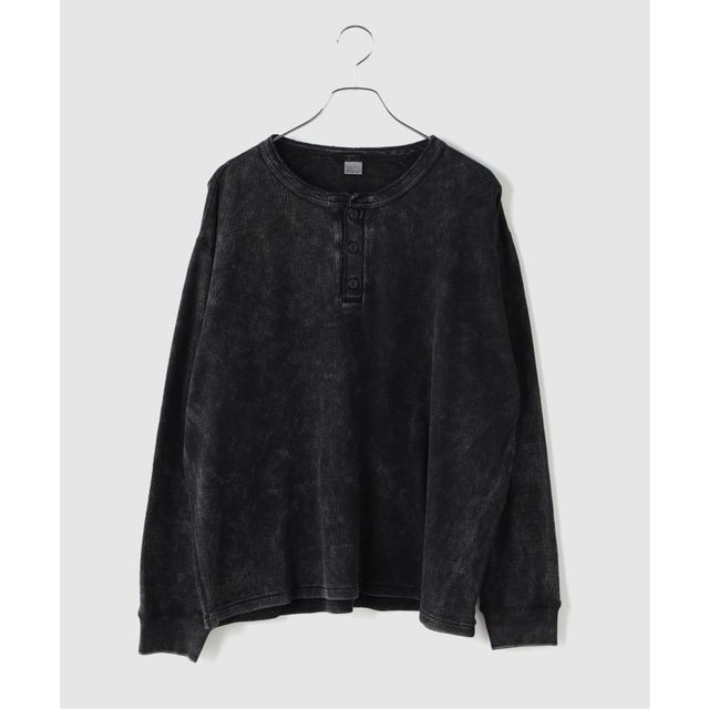 TOWN CRAFT / タウンクラフト Cotton Thermal 3B Henley （ブラック）