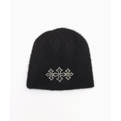 SUPPLIER / サプライヤー Triple Cross Shaggy Knit Beanie （ベージュ）｜詳細画像