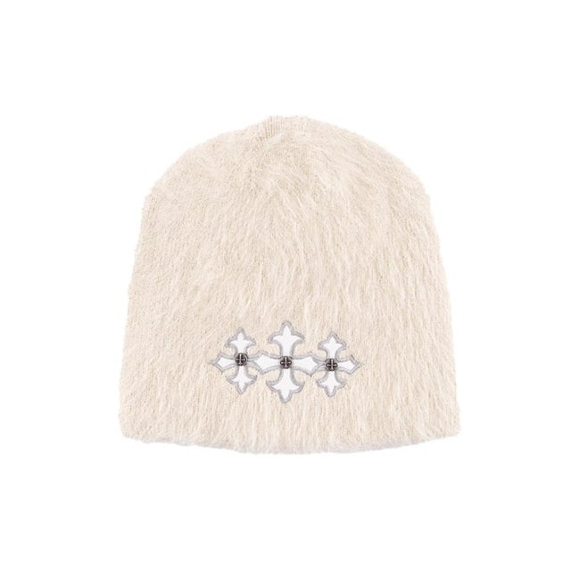 SUPPLIER / サプライヤー Triple Cross Shaggy Knit Beanie （ベージュ）