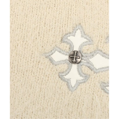SUPPLIER / サプライヤー Triple Cross Shaggy Knit Beanie （ブラック）｜詳細画像
