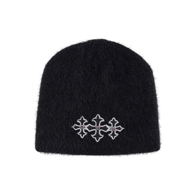 SUPPLIER / サプライヤー Triple Cross Shaggy Knit Beanie （ブラック）