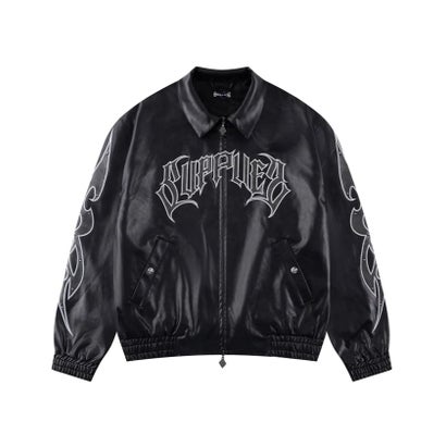 SUPPLIER / サプライヤー Studded Faux Leather Jacket （ブラック）｜詳細画像