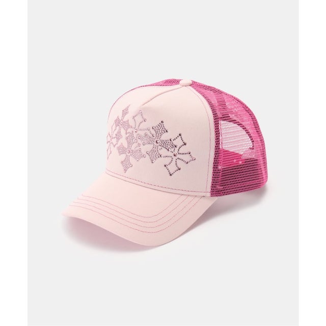 SupBaby by SUPPLIER / サプベイビーバイサプライヤー Multiple Cross Rhinestone Cap （ピンク）