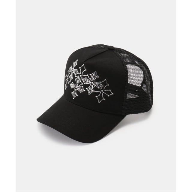 SupBaby by SUPPLIER / サプベイビーバイサプライヤー Multiple Cross Rhinestone Cap （ブラック）