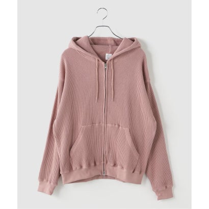 ジョイントワークス JOINT WORKS SEABEES / シービーズ Heavy Waffle Zip Hoodie （ブラック A）｜詳細画像