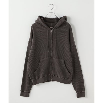 ジョイントワークス JOINT WORKS SEABEES / シービーズ Heavy Waffle Zip Hoodie （ブラック）｜詳細画像