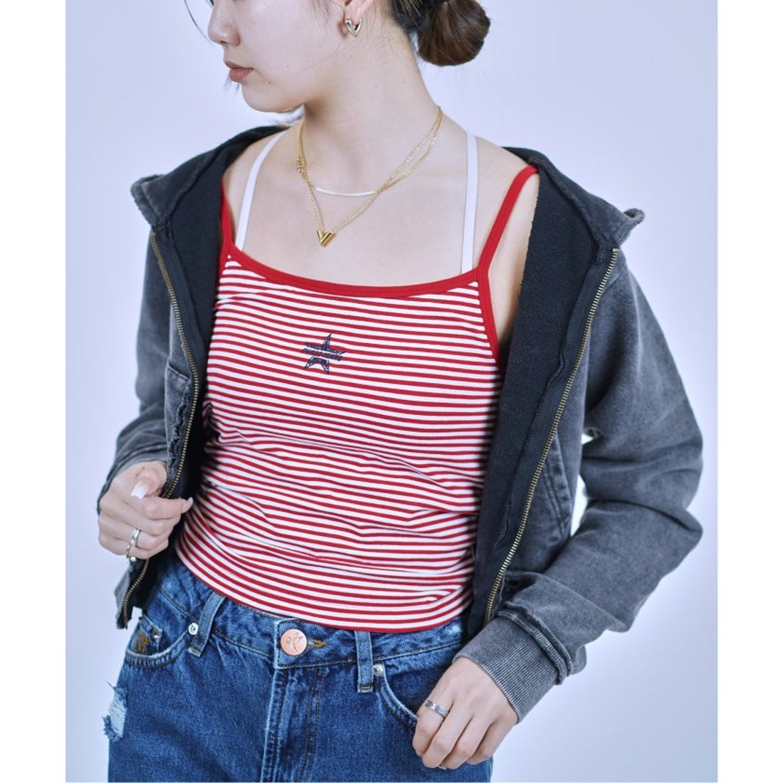 ジョイントワークス JOINT WORKS 【GUESS/ゲス】GJ EMB STARストライプタンクトップ （レッド） - ファッション通販 ...