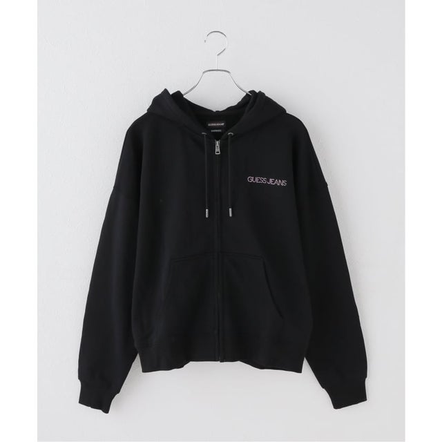 GUESS JEANS / ゲス ジーンズ  OS FULL ZIP RHINESTONE （ブラック）