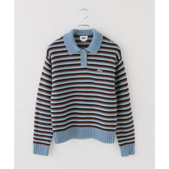 OBEY / オベイ COLETTE POL SWEATER （ブルー A）