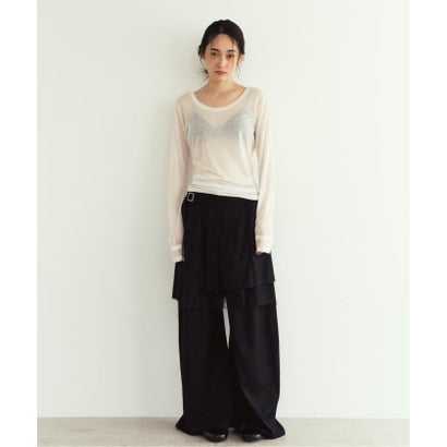 Knuth Marf / クヌースマーフ pleated skirt pants （ブラック）｜詳細画像