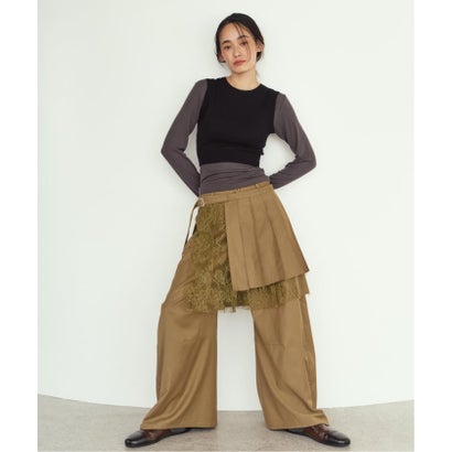 Knuth Marf / クヌースマーフ pleated skirt pants （ブラック）｜詳細画像