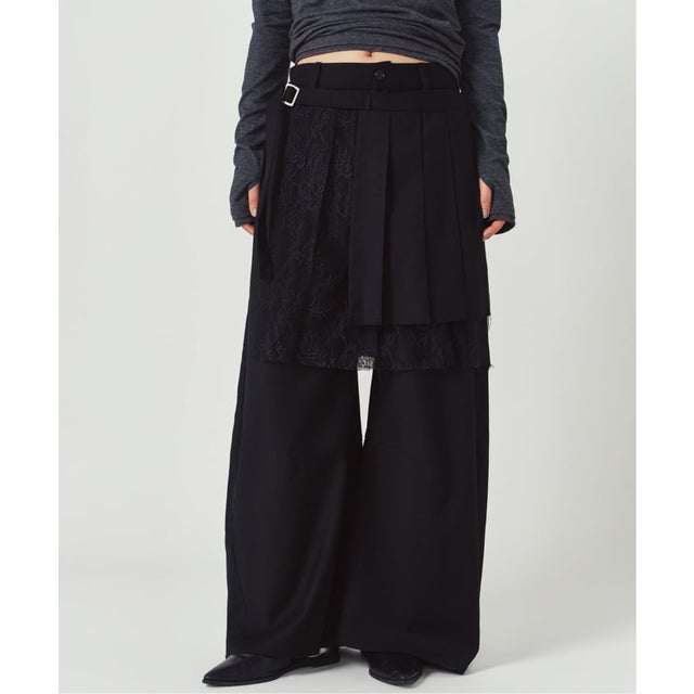 Knuth Marf / クヌースマーフ pleated skirt pants （ブラック）