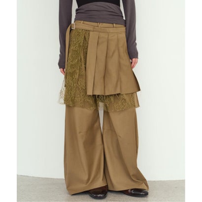 Knuth Marf / クヌースマーフ pleated skirt pants （ベージュ）｜詳細画像