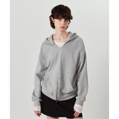 Knuth Marf / クヌースマーフ studded hoodie top （グレー）｜詳細画像