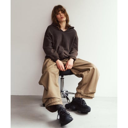 Knuth Marf / クヌースマーフ studded hoodie top （グレー）｜詳細画像