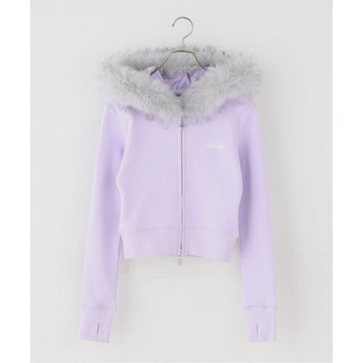 ジョイントワークス JOINT WORKS SupBaby by SUPPLIER Cross Fur Zip Hoodie （ブラック）｜詳細画像